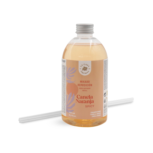 La Casa de los Aromas - Recarga ambientador mikado 500ml - Canela Naranja Spicy