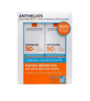 La Roche-Posay - Duplo Crema hidratante XL protector solar facial Anthelios SPF30 2 x 50ml
