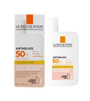 La Roche-Posay - Protector solar facial Color Fluid Anthelios - SPF50+