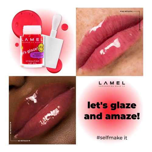 Lamel - Aceite labial Let's Glaze - 403: Sweet cherry