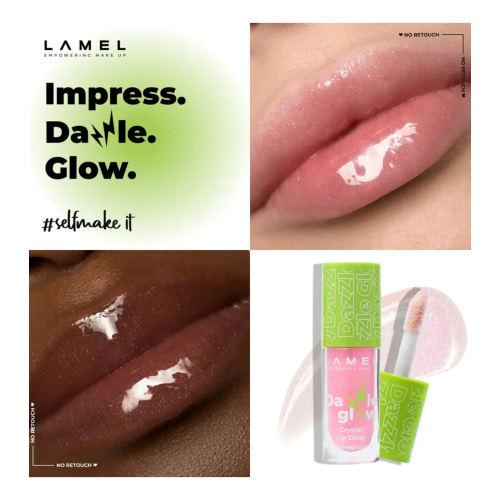 Lamel - Brillo de labios Dazzle Glow - 405: Cotton Candy