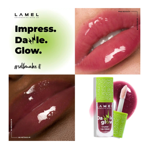 Lamel - Brillo de labios Dazzle Glow - 407: Provocative