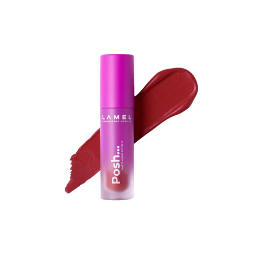 Lamel - Labial líquido mate Posh Matte - 407: Wine Red