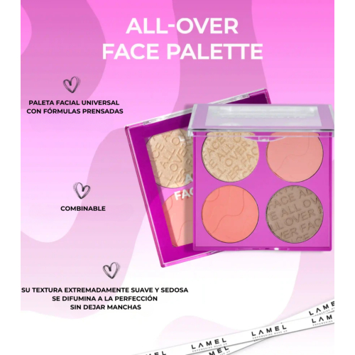 Lamel - Paleta de rostro All-Over Face - 401: Light