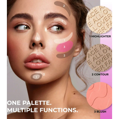 Lamel - Paleta de rostro All-Over Face - 401: Light