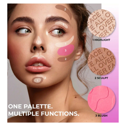 Lamel - Paleta de rostro All-Over Face - 402: Medium