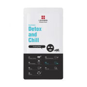 Leaders Insolution - Mascarilla facial de tejido con ceniza volcánica y niacinamida Detox and Chill