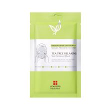 Leaders Insolution - Mascarilla facial de tejido calmante con árbol de té