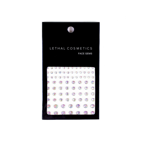 Lethal Cosmetics - Joyas adhesivas para rostro Face Gems - Opals