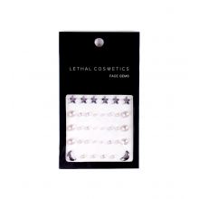 Lethal Cosmetics - Joyas adhesivas para rostro Face Gems - Pearls