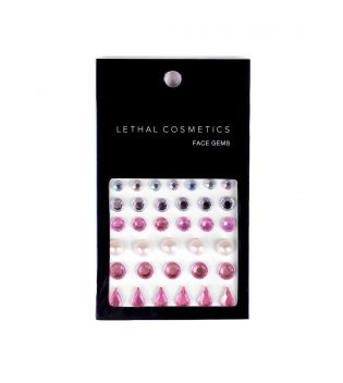 Lethal Cosmetics - Joyas adhesivas para rostro Face Gems - Tear Drops