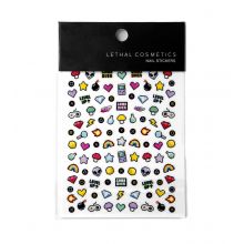 Lethal Cosmetics - Pegatinas para uñas 2UP Nail Stickers