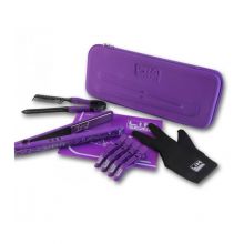 Lim Hair -  Plancha de cabello profesional Titanio con Accesorios PC30 - Purpura