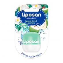 Liposan - Bálsamo labial Pop Ball - Agua de Coco & Aloe Vera