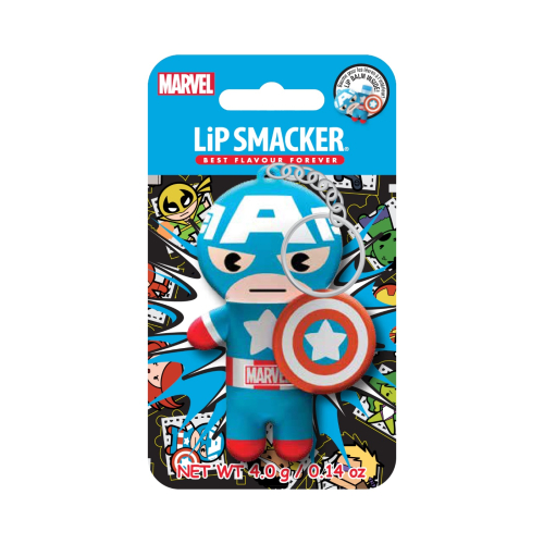 LipSmacker - *Marvel* - Bálsamo labial y llavero Capitán América