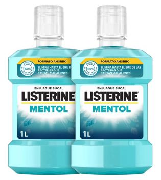 Listerine - Duplo Enjuague bucal Mentol 1000ml
