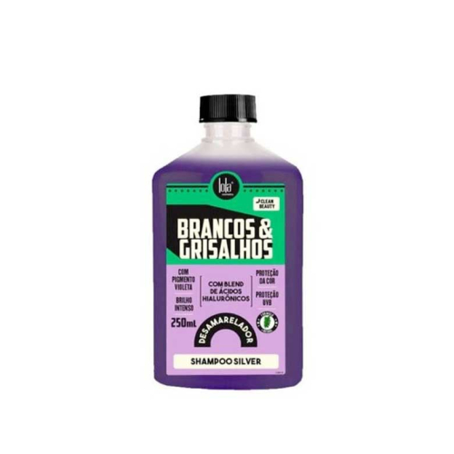 Lola Cosmetics - Champú silver matizador Brancos & Grisalhos