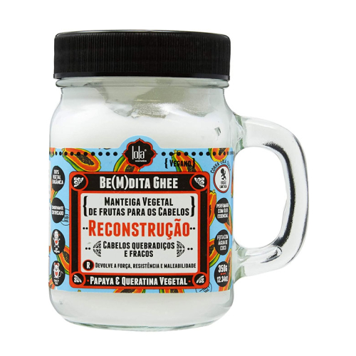 Lola Cosmetics - Mascarilla reconstructora de papaya y queratina Be(m)dita Ghee