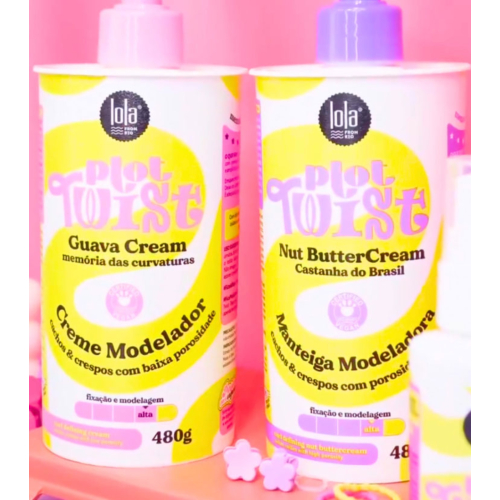 Lola Cosmetics - *Plot Twist* - Crema de peinado modeladora de rizos 480g - Crema de guayaba