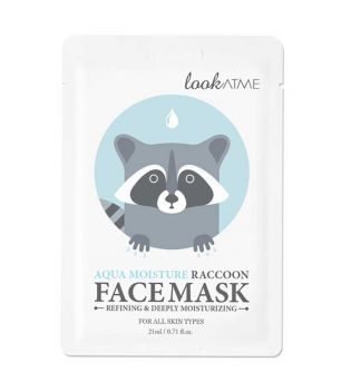 Look At Me - Mascarilla facial hidratante - Aqua Moisture Raccoon