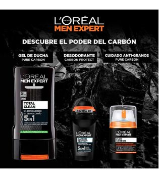 Loreal Paris - Kit de regalo Carbón Men Expert