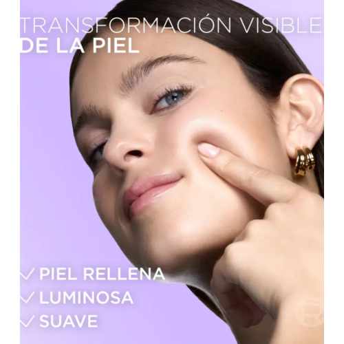 Loreal Paris - Mascarilla facial iluminadora de hidrogel Revitalift Glass Skin