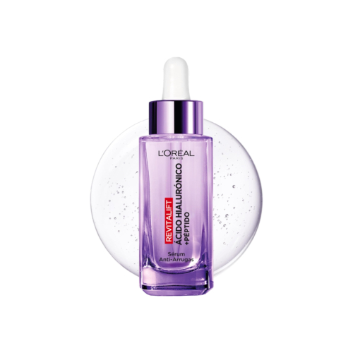 Loreal Paris - Sérum anti-arrugas con ácido hialurónico + péptidos Revitalift Filler