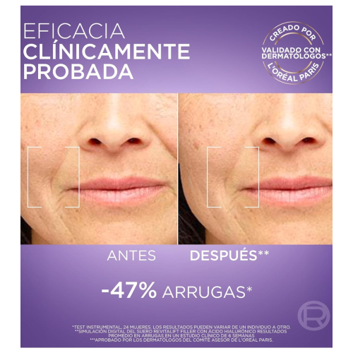 Loreal Paris - Sérum anti-arrugas con ácido hialurónico + péptidos Revitalift Filler