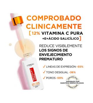 Loreal Paris - Sérum antiedad 12% vitamina C pura Revitalift Clinical