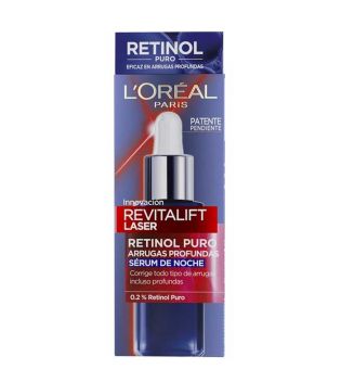 Loreal Paris - Sérum de noche 0,2% retinol puro Revitalift Laser