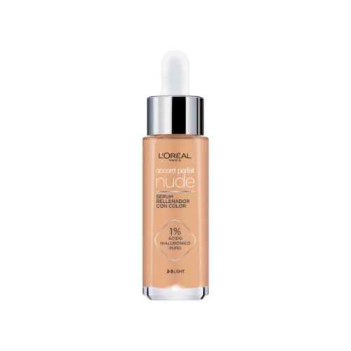 Loreal Paris - Sérum rellenador con color Accord Parfait Nude - 2-3: Light