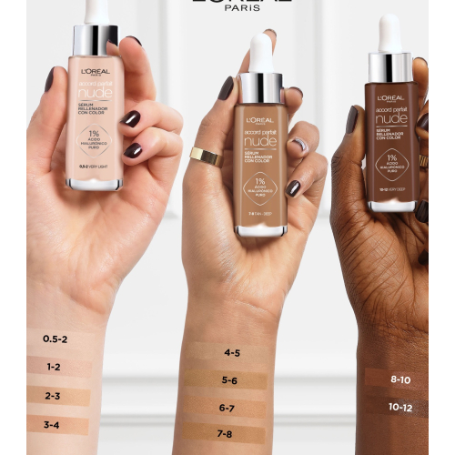 Loreal Paris - Sérum rellenador con color Accord Parfait Nude - 3-4: Light-Medium
