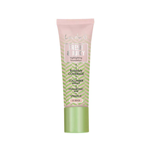 Lovely - Base de maquillaje iluminadora Fresh & Juicy - 03 Beige