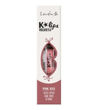 Lovely - Set de labios K'Lips Velvet - 03: Pink Kiss