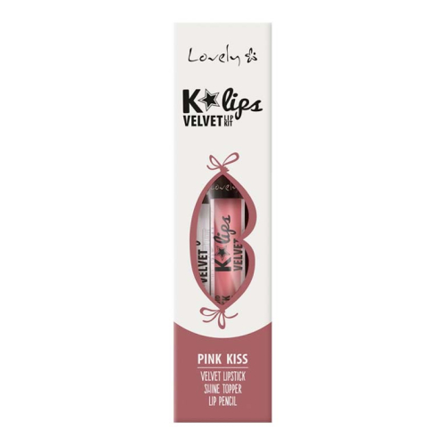 Lovely - Set de labios K'Lips Velvet - 03: Pink Kiss