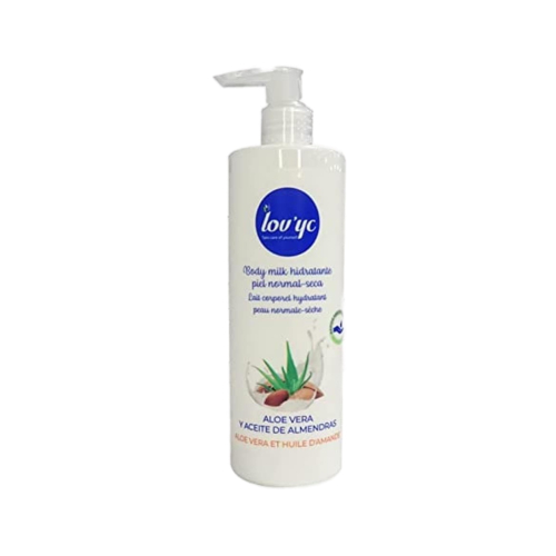 Lovyc - Leche corporal hidratante aloe vera y aceite de almendras - Piel normal a seca