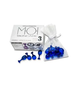 M.O.I. Skincare - Ampollas reparadoras con vitamina E y extracto de alga