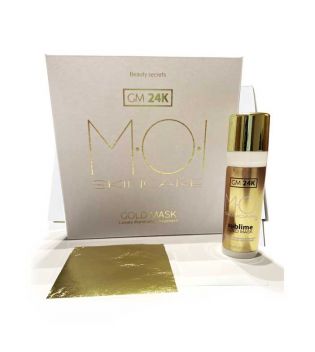M.O.I Skincare - Tratamiento facial con láminas de oro Gold Mask 24K Luxury