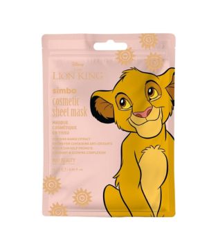 Mad Beauty - *The Lion King* - Mascarilla facial Simba con extracto de mango