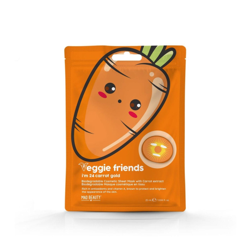 Mad Beauty - *Veggie Friends* - Mascarilla facial con extracto de zanahoria - I´m 24 Carrot Gold