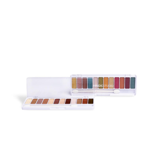 Magic Studio - *Colorful* - Set de paletas de sombras Matte vs Metal Look