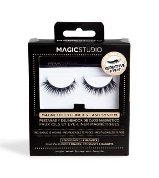 Magic Studio - Pestañas postizas magnéticas + eyeliner - Seductive effect