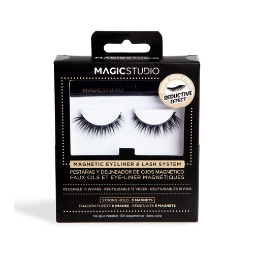 Magic Studio - Pestañas postizas magnéticas + eyeliner - Seductive effect