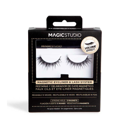 Magic Studio - Pestañas postizas magnéticas + eyeliner - Volume effect