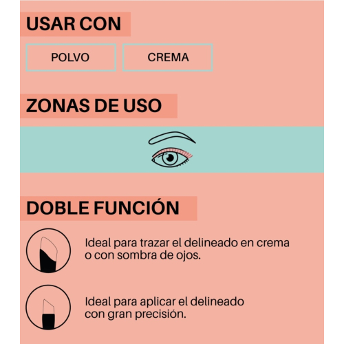 Maiko - *Duo Twist* - Pincel doble para delineado - DT7