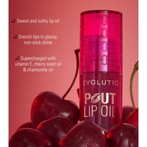Makeup Revolution - Aceite labial Pout Lip - Bitten Berry
