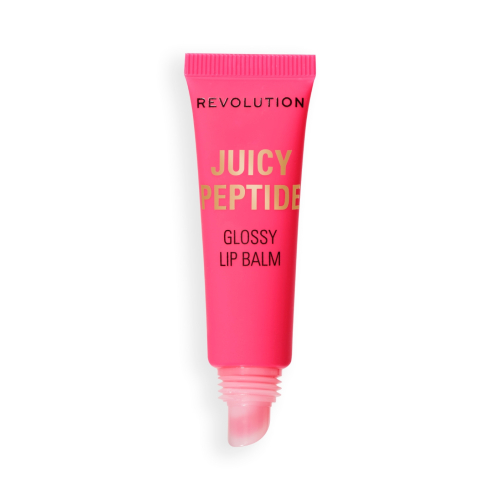 Makeup Revolution - Bálsamo labial con brillo Juicy Peptide - Guava Rum Punch Coral