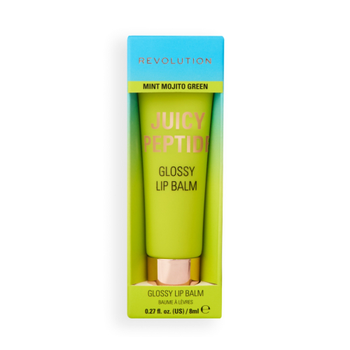 Makeup Revolution - Bálsamo labial con brillo Juicy Peptide - Mint Mojito Green