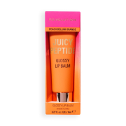 Makeup Revolution - Bálsamo labial con brillo Juicy Peptide - Peach Bellini Orange
