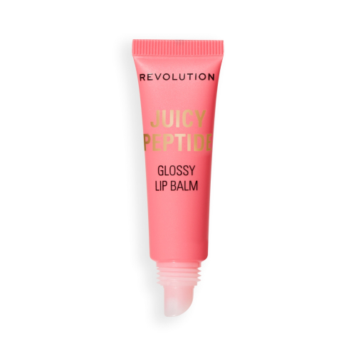 Makeup Revolution - Bálsamo labial con brillo Juicy Peptide - Shimmer Mai Tai Pink